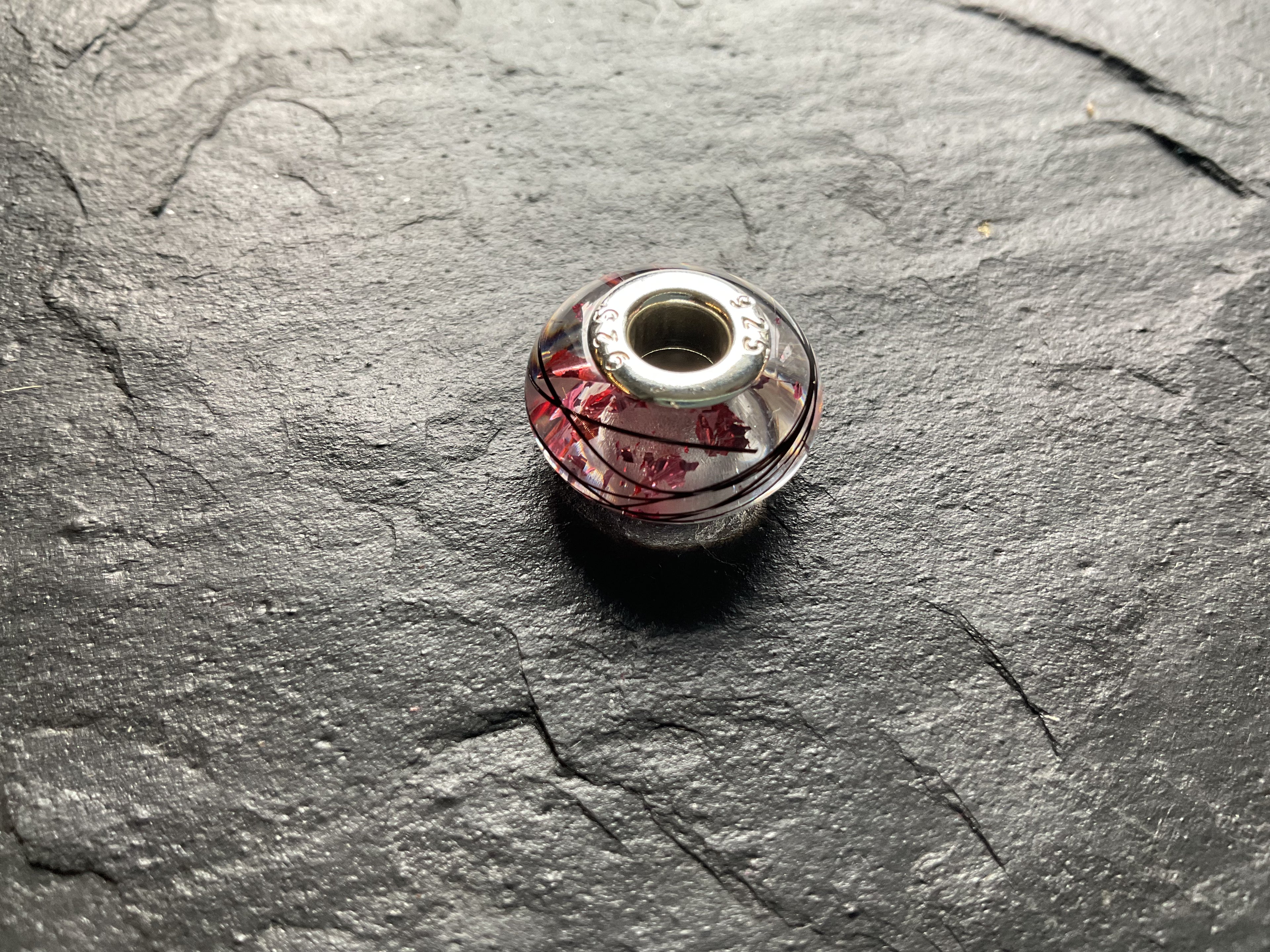 Horse Hair Pandora European Bead Charm made with Horse or fur