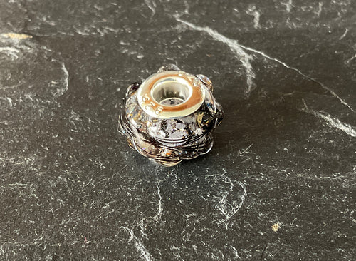 Horse Hair Bubbly Pandora European Bead Charm made with Horse or fur