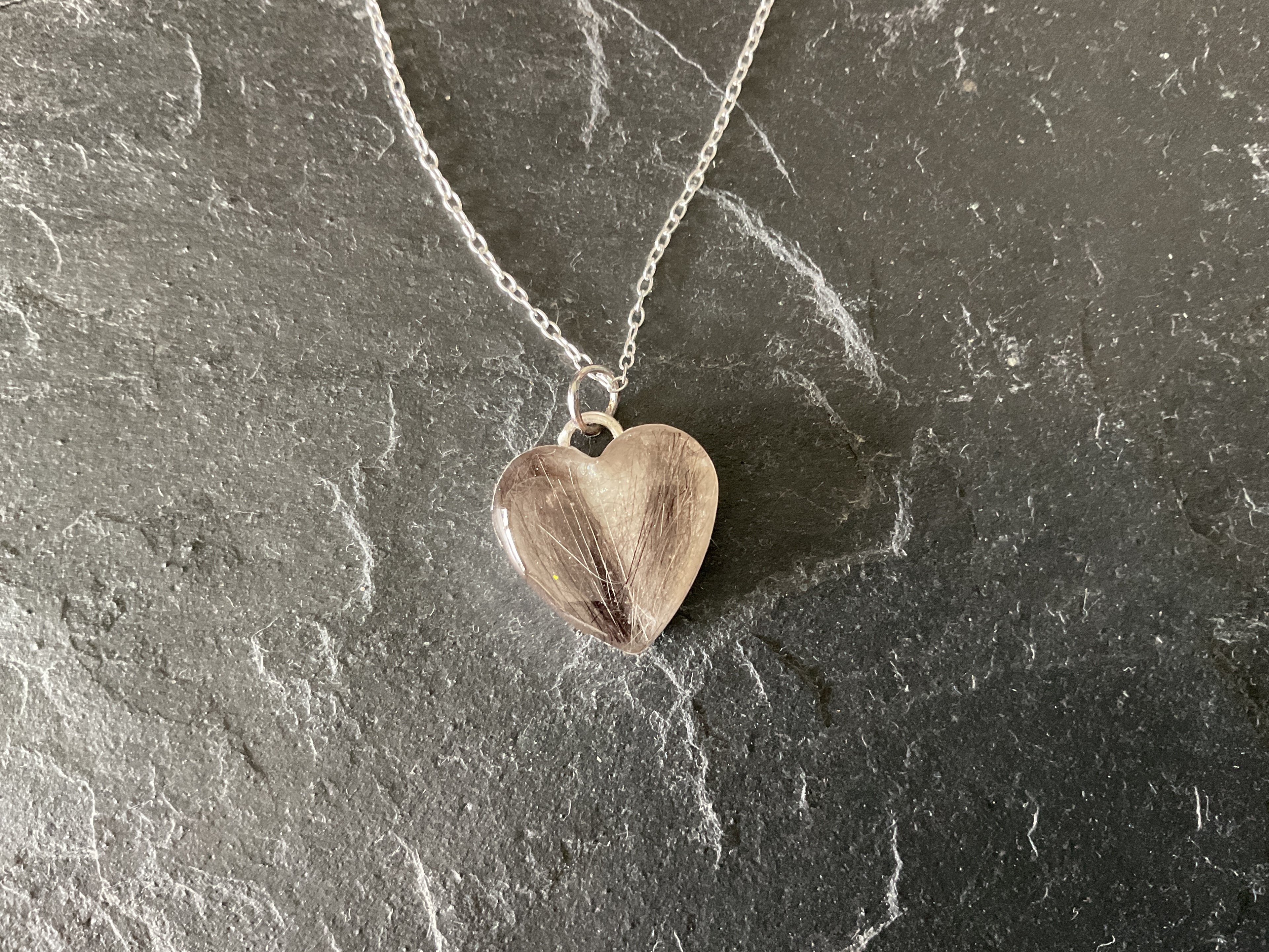 Personalised Sterling Silver Heart Shape Necklace
