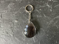Forget me not Teardrop Resin Pendant Keyring with Horse Hair Pet Fur/Ashes