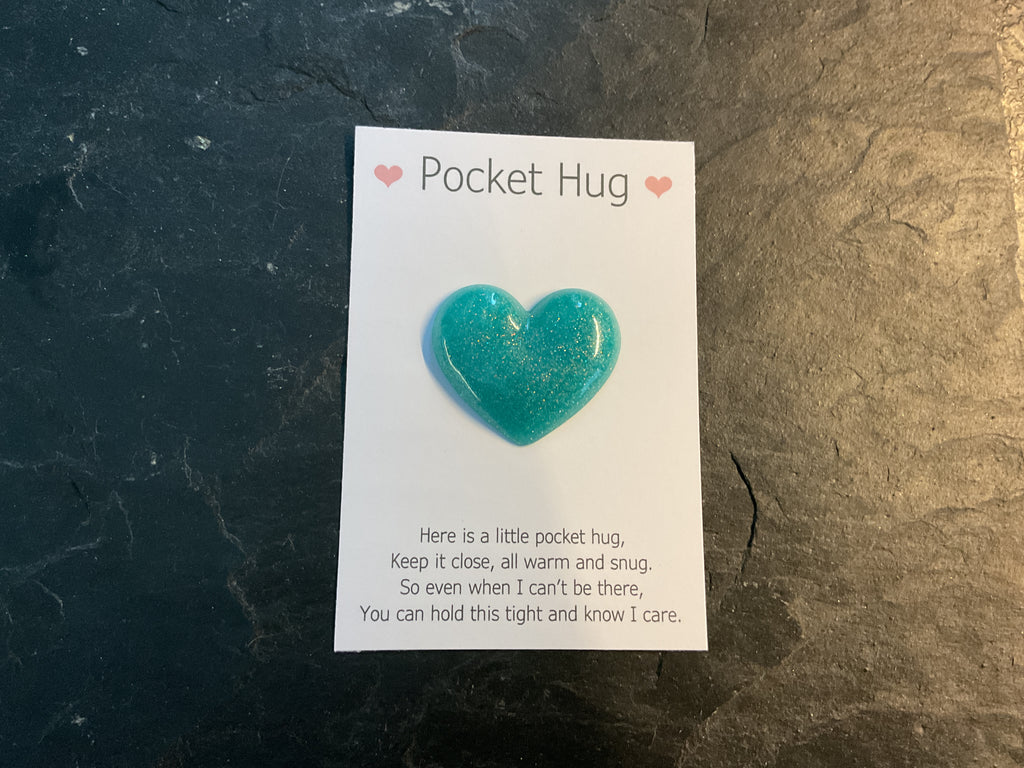 Resin Heart Pocket Hug