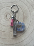 Resin Letter Keyring with Horse Hair, fur or Ashes