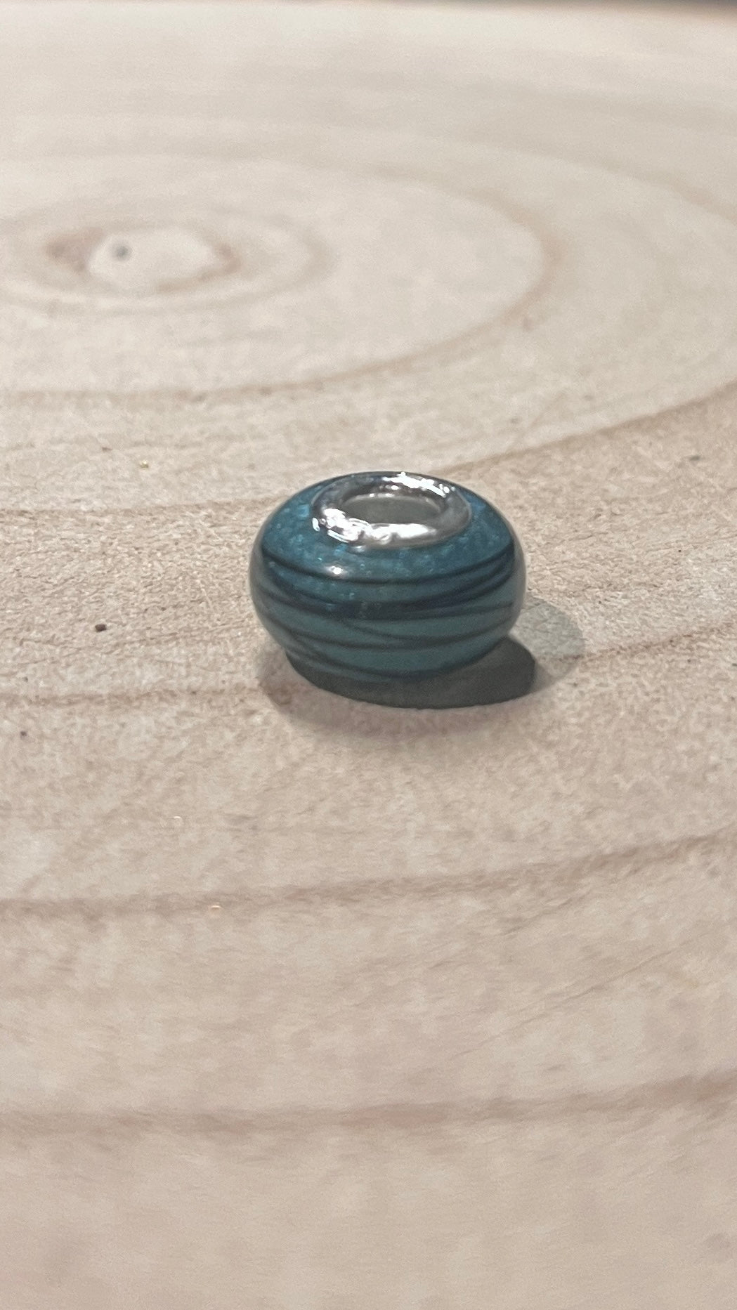 Horse Hair Pandora European Bead Charm made with Horse or fur