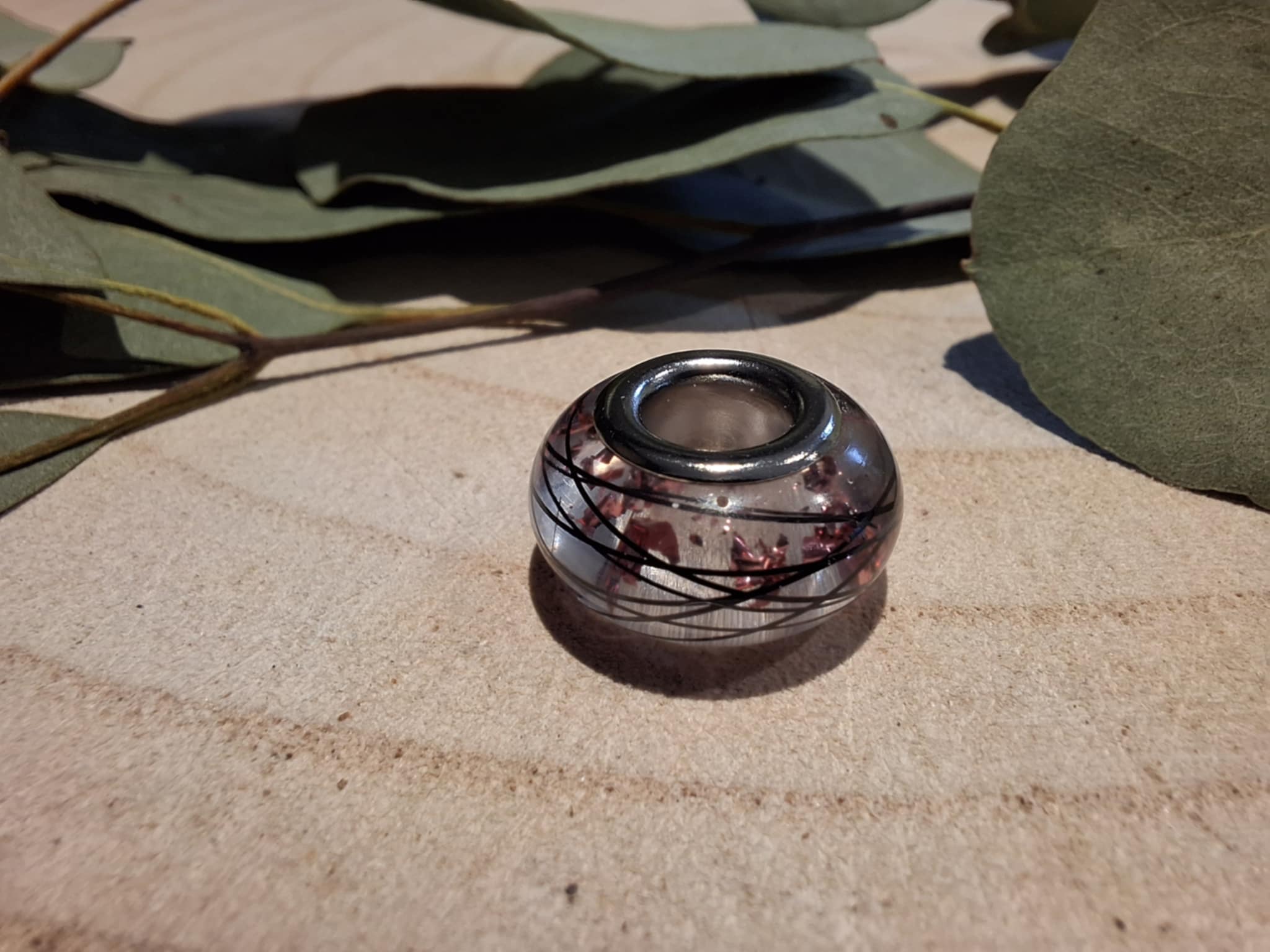Horse Hair Pandora European Bead Charm made with Horse or fur