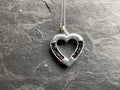 Braided Horse Hair Sterling Silver Heart Pendant